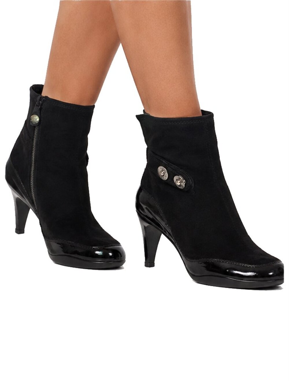 Guillaume Hinfray for Modern Vintage Suede Leather Boots Booties Retro 39 8.5 US